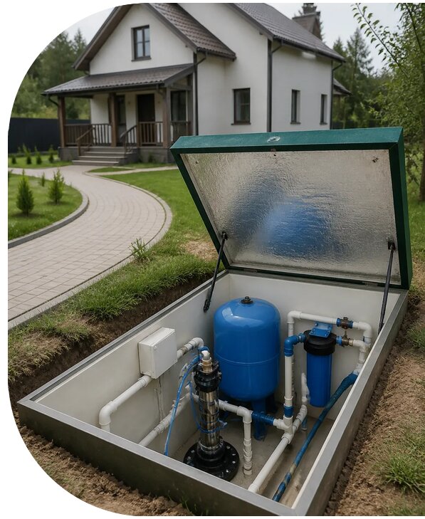 Автономное водоснабжение дома в Черемхове от 156390 р. | АПаруса-Чрм